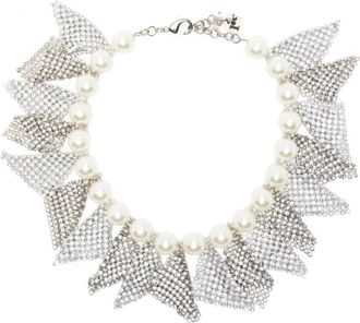 Rosantica Frizz embellished necklace - Silver
