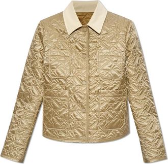 Moncler Varede Gewatteerd Jack - Dames - Zomerjassen - Groen - L - Jassen