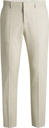 BOSS Formal trousers in a patterned virgin-wool blend