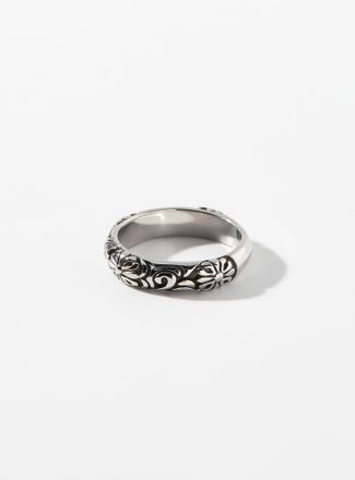 Le 31 Mens Floral engraving ring