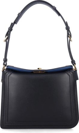 Lanvin Compagnon Small Bag - Dames - Schoudertassen - Zwart - ONE Size - Leer - Tassen