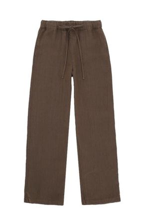 Fortela Jaleh Drawstring Linen Trousers in Brown at Nordstrom, Size 40 Eu