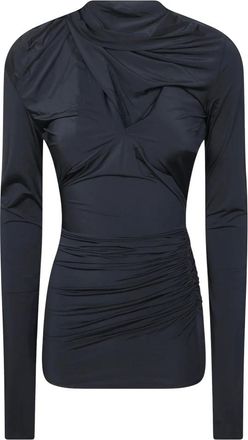 Entire studios Entire Studios - Gres Top - Dames - Tops - Zwart - Maat: XS Katoen