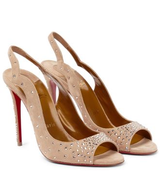 Christian Louboutin Sandali Nudes Degrachick in suede