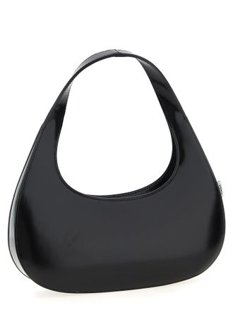 Coperni Womens Matte Leather Shoulder Bag Black Cow