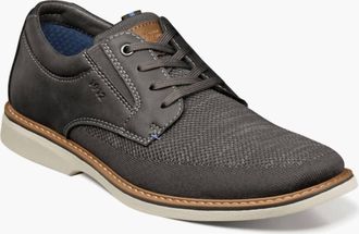 Nunn Bush Mens Otto Knit Plain Toe Oxford In Grey Multi