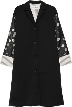 Stine Goya Floral-print Panelled Coat