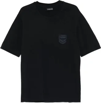 Emporio Armani Crew-neck Logo-appliqu&eacute; T-shirt