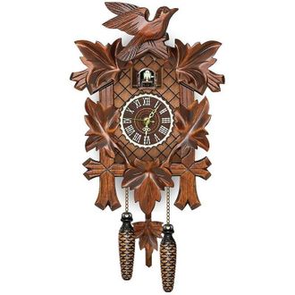 OEM Reloj De Pared De Cuco De Madera De Estilo N&oacute;rdico Retro Procedente Del Bosque