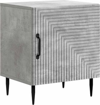 vidaXL Armario De Noche Gris Hormig&oacute;n 43 X 34,5 X 50 Cm Vidaxl