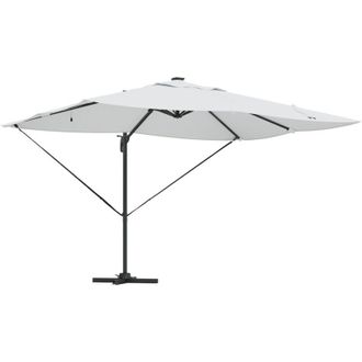 vidaXL Parasol Roma De Brazo Lateral Beige, Negro 352 X 251 X 265 Cm Vidaxl
