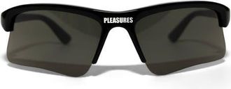 Pleasures x Akila Active Semi Rimless Rectangular Sunglasses in Black at Nordstrom