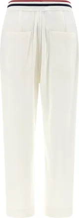 Brunello Cucinelli Womens White Cotton Joggers (workout Pants)