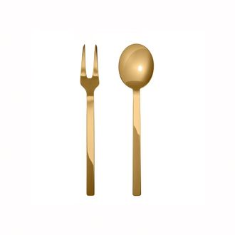 OEM Juego De Cubiertos Para Servir De 2 Piezas Gift Oro / Mepra