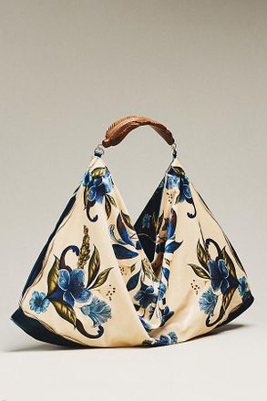 Farm Rio Large Velvet Hobo Bag
