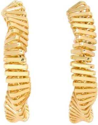 Saachi Triangle Twisted Hoop Earrings in Gold at Nordstrom Rack