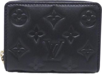 Louis Vuitton Black Leather Coin Purse/Coin Case (Pre-Owned)