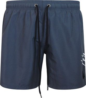 Plein Sport Logo Boardshorts Zwemshorts in Donkerblauw