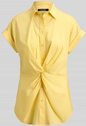 Lauren Ralph Lauren Regular Fit Bluse aus Baumwoll-Mix in GELB, Gr&ouml;&szlig;e XL