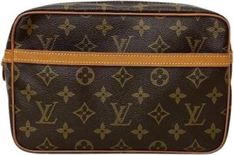 Louis Vuitton Pre-owned Clutches, male, Brown, Size: ONE SIZE Pre-owned Monogram Clutch Bag