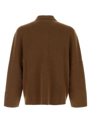 Le Kasha Mens Brown Cashmere Cardigan Cinnamon Exterior: Organic Giacche E Gilet