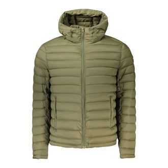 Cavalli Jas met lange mouwen en capuchon - Heren - Jassen - Groen - Maat: M Zijde