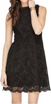 Jade Yoga Womens Lace Flared Dress In Black