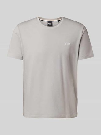 HUGO BOSS Regular Fit T-Shirt aus Baumwoll-Elasthan-Mix in Hellgrau, Gr&ouml;&szlig;e M