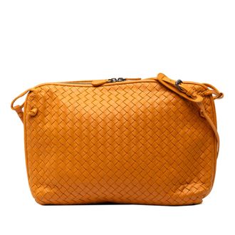 Bottega Veneta Tweedehands Grote Nappa Intrecciato Nodini Schoudertas