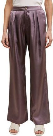 Wishlist Satin Wide Leg Pants in Midnight at Nordstrom Rack, Size X-Large