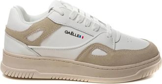 Ga&euml;lle Paris Witte Suede Sneaker voor Vrouwen - Dames - Sneakers - Wit - 40 EU - Polyester - Schoenen