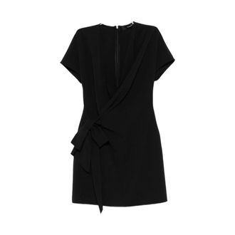 Federica Tosi Wrap Dresses, female, Black, Size: XS Wrap Dress