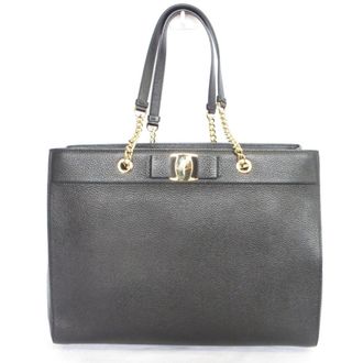 Ferragamo Black Tote Bag (Pre-Owned)