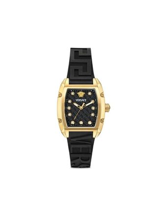 Versace Dominus 42mm - women - stainless steel/Sapphire Crystal - One Size - Black