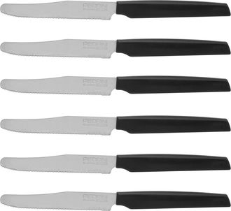 Pedrini Set 6 coltelli nero Active