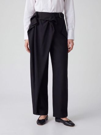 J.W.Anderson Pantaloni palazzo sartoriali in lana a vita alta