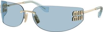 Miu Miu MUA51S ZVN10P Pale Gold/Light Blue