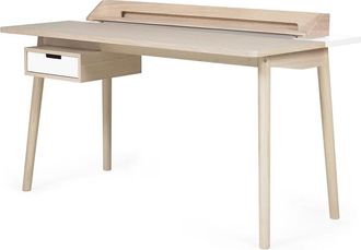 Hart&ocirc; Honor&eacute; Schreibtisch, Eiche natur / weiss