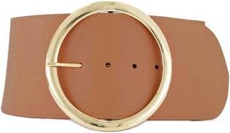 Vaincourt La Splendide Leather Belt in Camel at Nordstrom, Size 90