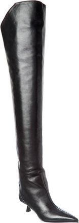 Jimmy Choo London Vari 45 Leather Over-The-Knee Boot