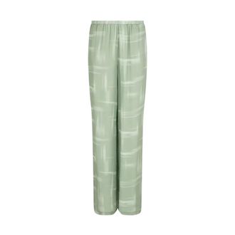 A|X Armani Exchange Pantaloni ampi in viscosa - - Trousers - Donna - Verde - L