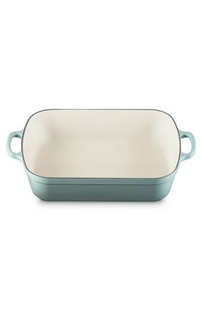 LE CREUSET Signature 3 Quart Enameled Cast Iron Roaster in Sea Salt at Nordstrom