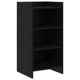 vidaXL Aparador Roble Negro 40 X 36 X 80 Cm Madera De Ingenier&iacute;a Vidaxl