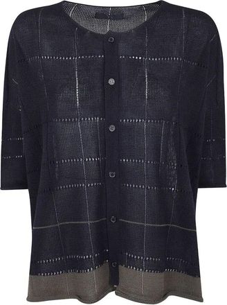 Yohji Yamamoto Drop Shoulder Medium Length Cardigan