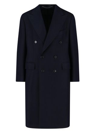 Cesare Attolini Double-Breasted Black Wool