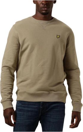 Lyle & Scott Groene Crew Neck Trui - Heren - Sweatshirts - Groen - 2XL - Hoodies & sweatvesten