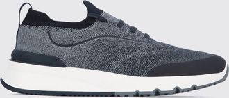 Brunello Cucinelli Bicolour Stretch Technical Fabric Low-Top Trainers