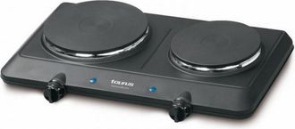 Taurus Volcanoduo Cocina El&eacute;ctrica Negra Doble Quemador
