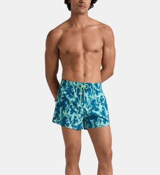 Vilebrequin Short Stretch Swim Trunks in Crystal Teal at Nordstrom, Size Xxx-Large