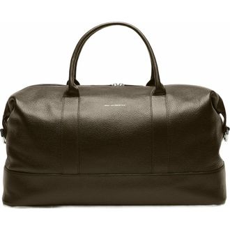 Want Les Essentiels Kelowna Pebble-Grained Leather Weekender Bag in Dark Brown at Nordstrom